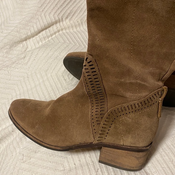 Brown Knee-High Women's Boots - Picture 4 of 6